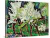 Flowering Trees IV; Bluhende Baume IV, 1909-Ernst Ludwig Kirchner-Stretched Canvas