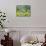 Flowering Trees with Memorial Bench, Yakima Area Arboretum, Washington, USA-null-Mounted Photographic Print displayed on a wall