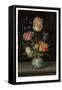 Flowerpiece in a Wanli Vase (Oil on Panel)-Balthasar van der Ast-Framed Stretched Canvas