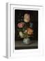 Flowerpiece in a Wanli Vase (Oil on Panel)-Balthasar van der Ast-Framed Giclee Print