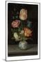 Flowerpiece in a Wanli Vase (Oil on Panel)-Balthasar van der Ast-Mounted Giclee Print