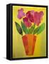 flowerpot-Sarah Thompson-Engels-Framed Stretched Canvas