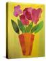 flowerpot-Sarah Thompson-Engels-Stretched Canvas