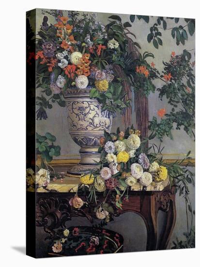 Flowers, 1868-Frederic Bazille-Stretched Canvas