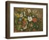 Flowers, 1871 (Oil on Wood)-Gustave Courbet-Framed Giclee Print