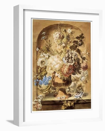 'Flowers', 18th or early 19th century-Jan van Os-Framed Giclee Print