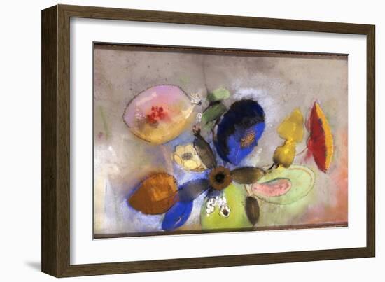 Flowers, 1907-10-Odilon Redon-Framed Giclee Print