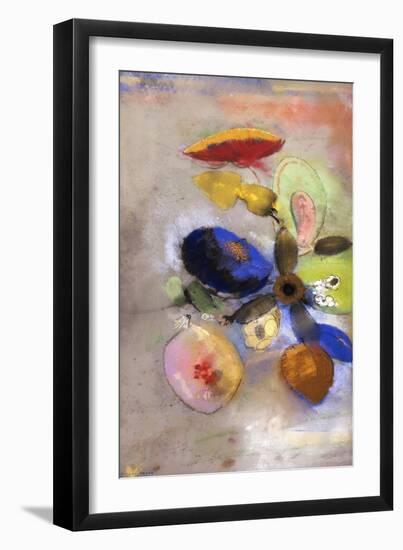 Flowers, 1907-1910-Odilon Redon-Framed Premium Giclee Print