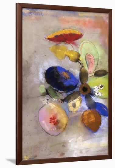 Flowers, 1907-1910-Odilon Redon-Framed Giclee Print