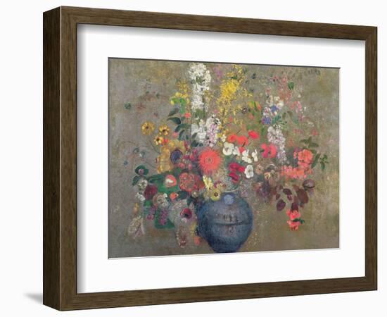 Flowers, 1909-Odilon Redon-Framed Premium Giclee Print