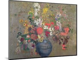 Flowers, 1909-Odilon Redon-Mounted Premium Giclee Print