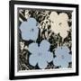 Flowers, 1965 (3 blue, 1 ivory)-Andy Warhol-Framed Art Print