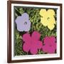 Flowers, 1970 (1 purple, 1 yellow, 2 pink)-Andy Warhol-Framed Art Print