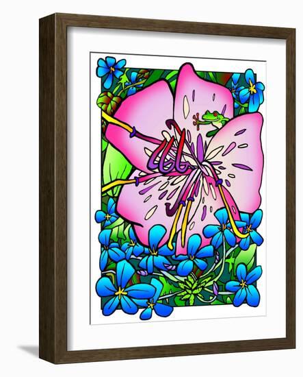 Flowers 4-Howie Green-Framed Giclee Print