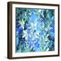 Flowers Abstract B1-Ata Alishahi-Framed Giclee Print