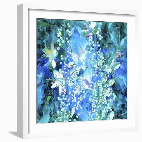 Flowers Abstract B1-Ata Alishahi-Framed Giclee Print