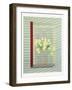 Flowers against the window shutter-Jasper Galloway-Framed Giclee Print