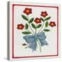 Flowers and a Bow-Beverly Johnston-Stretched Canvas