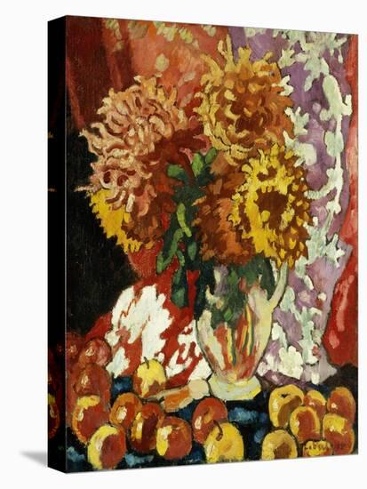 Flowers and Apples; Fleurs Et Pommes, 1938 (Oil on Canvas)-Louis Valtat-Stretched Canvas