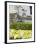 Flowers and Bicycle, Warnemunde, Germany-Russell Young-Framed Photographic Print