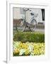 Flowers and Bicycle, Warnemunde, Germany-Russell Young-Framed Photographic Print