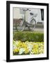 Flowers and Bicycle, Warnemunde, Germany-Russell Young-Framed Photographic Print