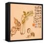 Flowers and Bird, Vegetables and Fruits-Li Shan-Framed Stretched Canvas