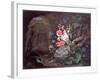 Flowers and Birds in a Cave-Abraham Mignon-Framed Giclee Print