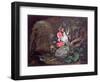 Flowers and Birds in a Cave-Abraham Mignon-Framed Giclee Print