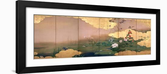 Flowers and Birds of the Four Seasons-Zeshin Shibata-Framed Giclee Print