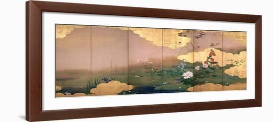 Flowers and Birds of the Four Seasons-Zeshin Shibata-Framed Giclee Print