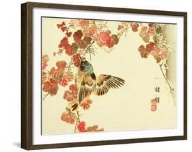 Flowers and Birds Picture Album by Bairei No.10-Bairei Kono-Framed Giclee Print