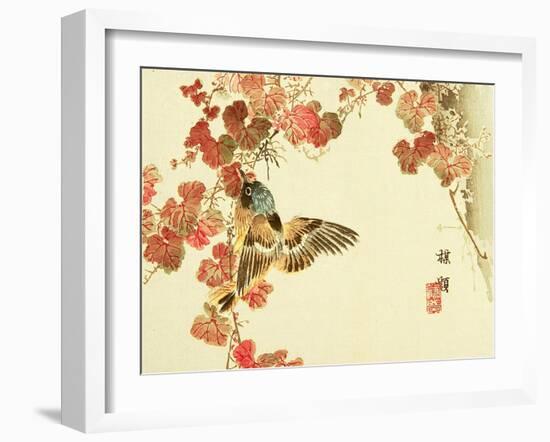 Flowers and Birds Picture Album by Bairei No.10-Bairei Kono-Framed Giclee Print