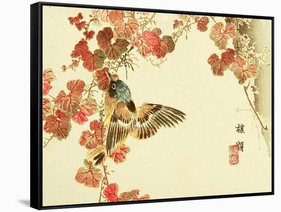 Flowers and Birds Picture Album by Bairei No.10-Bairei Kono-Framed Stretched Canvas