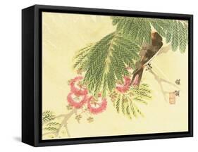 Flowers and Birds Picture Album by Bairei No.6-Bairei Kono-Framed Stretched Canvas