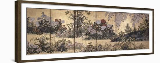 Flowers and Butterflies-Tawaraya Sotatsu-Framed Premium Giclee Print