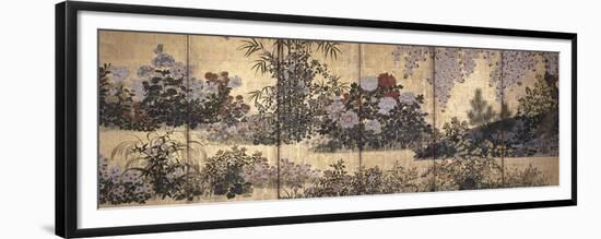 Flowers and Butterflies-Tawaraya Sotatsu-Framed Premium Giclee Print