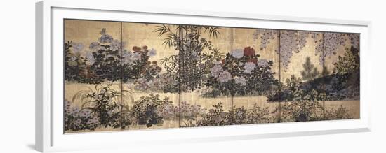 Flowers and Butterflies-Tawaraya Sotatsu-Framed Premium Giclee Print