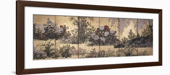 Flowers and Butterflies-Tawaraya Sotatsu-Framed Giclee Print