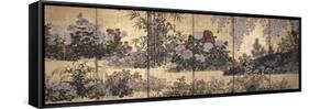 Flowers and Butterflies-Tawaraya Sotatsu-Framed Stretched Canvas