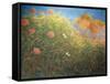 Flowers and Butterflies-Gaetano Previati-Framed Stretched Canvas