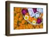 Flowers and Candles to Be Released during Ganga Aarti Ceremony-Jon Hicks-Framed Premium Photographic Print