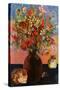 Flowers and Cats-Paul Gauguin-Stretched Canvas