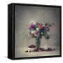 Flowers and cherries-Dimitar Lazarov --Framed Stretched Canvas
