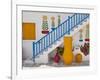 Flowers and Colorful Pots, Chora, Mykonos, Greece-Adam Jones-Framed Photographic Print