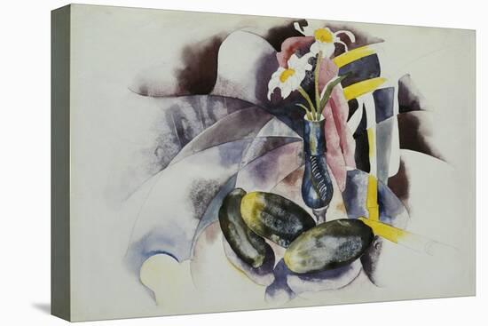 Flowers and Cucumbers-Charles Demuth-Stretched Canvas