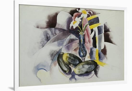 Flowers and Cucumbers-Charles Demuth-Framed Giclee Print
