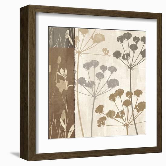 Flowers and Ferns I-Klein Design-Framed Art Print