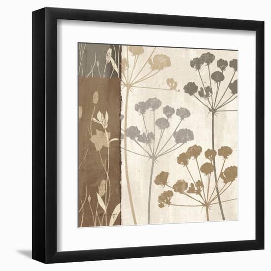 Flowers and Ferns I-Klein Design-Framed Art Print