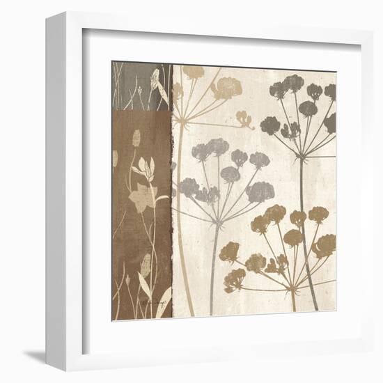 Flowers and Ferns I-Klein Design-Framed Art Print